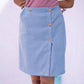Diva Globe Blue Over Lap Skirt | Swadesiicart