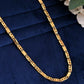 VOJ Gold-Polished Biscuit Chain With Hearts | Swadesiicart