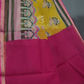 Shades of Dry Mehendi With Block Design Pure Kota Cotton Saree By Gayathri Reddy Designer Studio | Swadesiicart