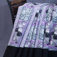 Shades of Lavender And Black Colour Floral Print Pure Mulmul Cotton Saree By Gayathri Reddy Designer Studio | Swadesiicart