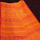 Off White Block Print Pure Mulmul Cotton By Gayathri Reddy Designer Studio | Swadesiicart