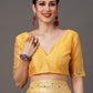 Mitera Floral Organza Banarasi Zari Saree With Blouse Piece | Swadesiicart