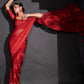 Tikhi Imli Striped Ready to Wear Saree | Swadesiicart