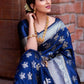 Kalini Floral Woven Design Zari Banarasi Saree | Swadesiicart