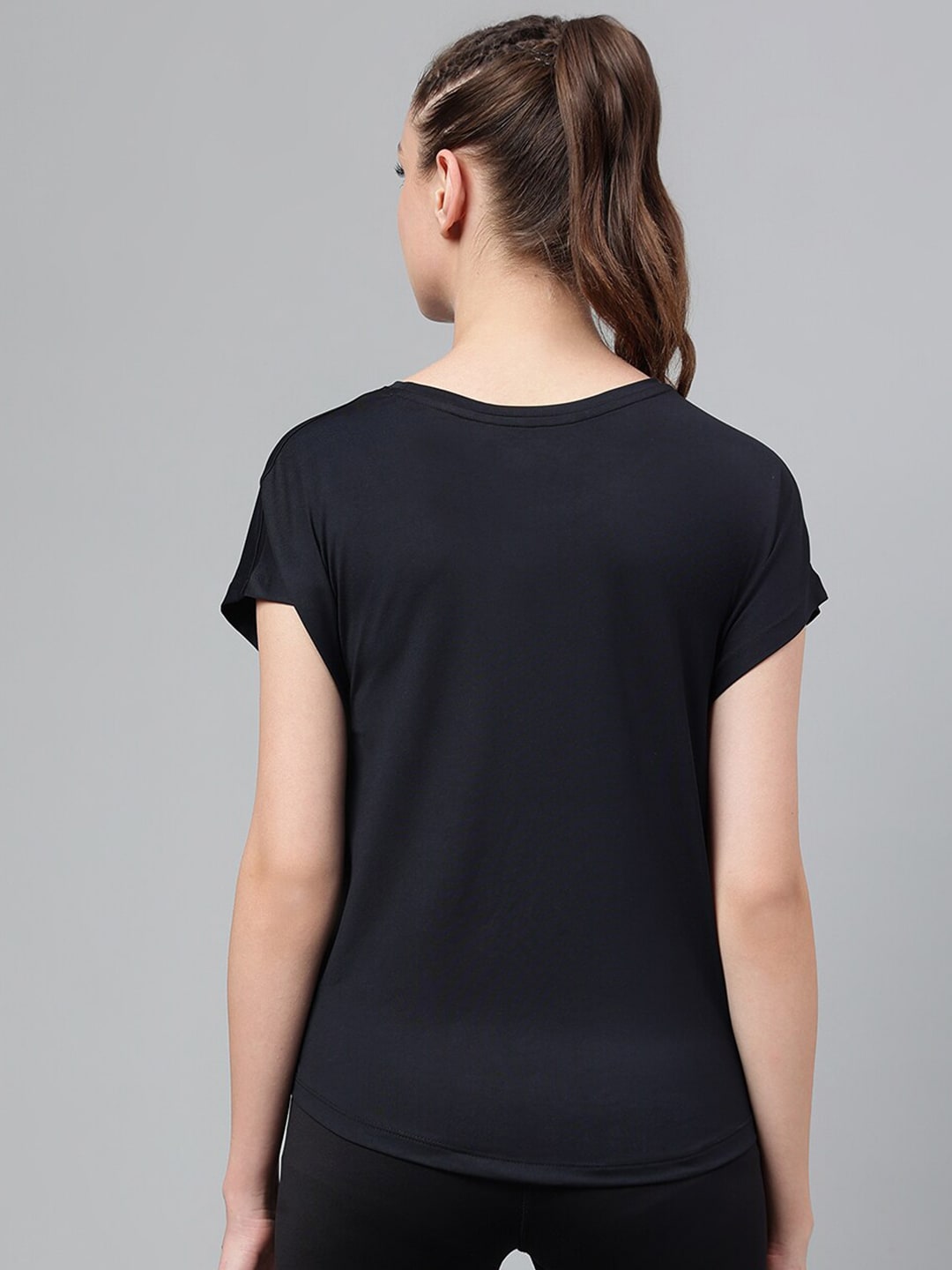 MKH Typography Printed Extended Sleeves Dri-FIT Relaxed Fit T-shirt - Swadesiicart