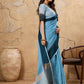 Shree Shyam Fashion Sky Blue Linen Saree
