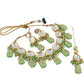 Tehzeeb Creations Back Meenakari Gold-Polished Tika Earring Jewellery Set Uncut Kundan Big Faux Kundan Dibbi Kundan Choker Necklace Set | Swadesiicart