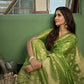 Vardha Lime Green Golden Zari Banarasi Organza Saree | Swadesiicart