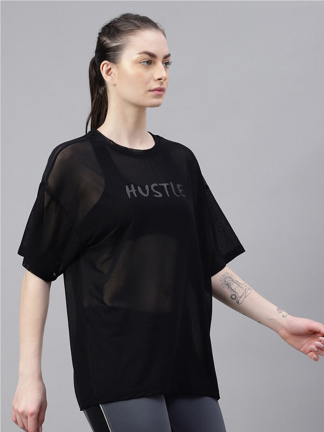 MKH Typography Printed Relaxed Fit Dri-FIT T-shirt - Swadesiicart