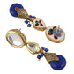 Tehzeeb Creations Back Meenakari Gold-Polished Tika Earring Jewellery Set Uncut Kundan Big Faux Kundan Dibbi Kundan Choker Necklace Set | Swadesiicart