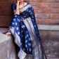 Kalini Floral Woven Design Zari Banarasi Saree | Swadesiicart