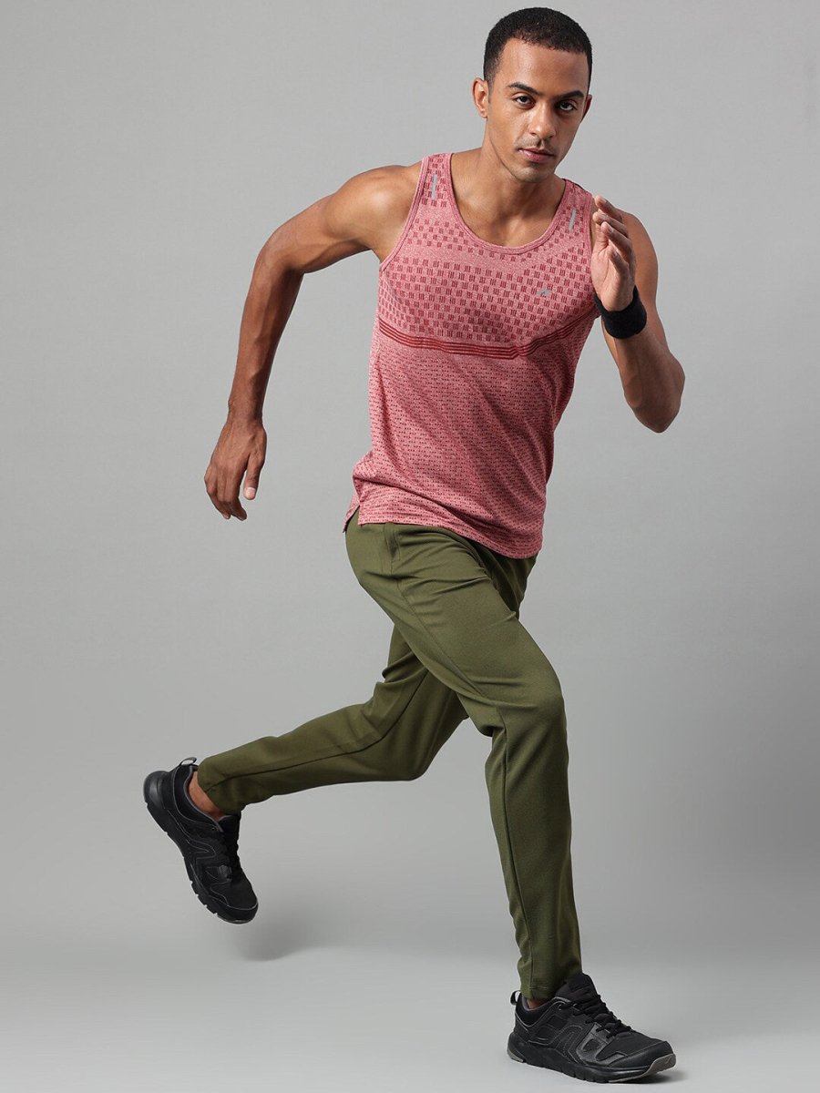 Alcis Heather Dry Tech Anti Static Slim Fit Running T-shirt | Swadesiicart
