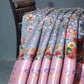 Shades of Grey Colour Floral Design Banaras Semi Silk Saree By Gayathri Reddy Designer Studio | Swadesiicart