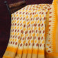 Combo of White and Yellow Patan Patola Semi Chanderi Saree By Gayathri Reddy Designer Studio | Swadesiicart