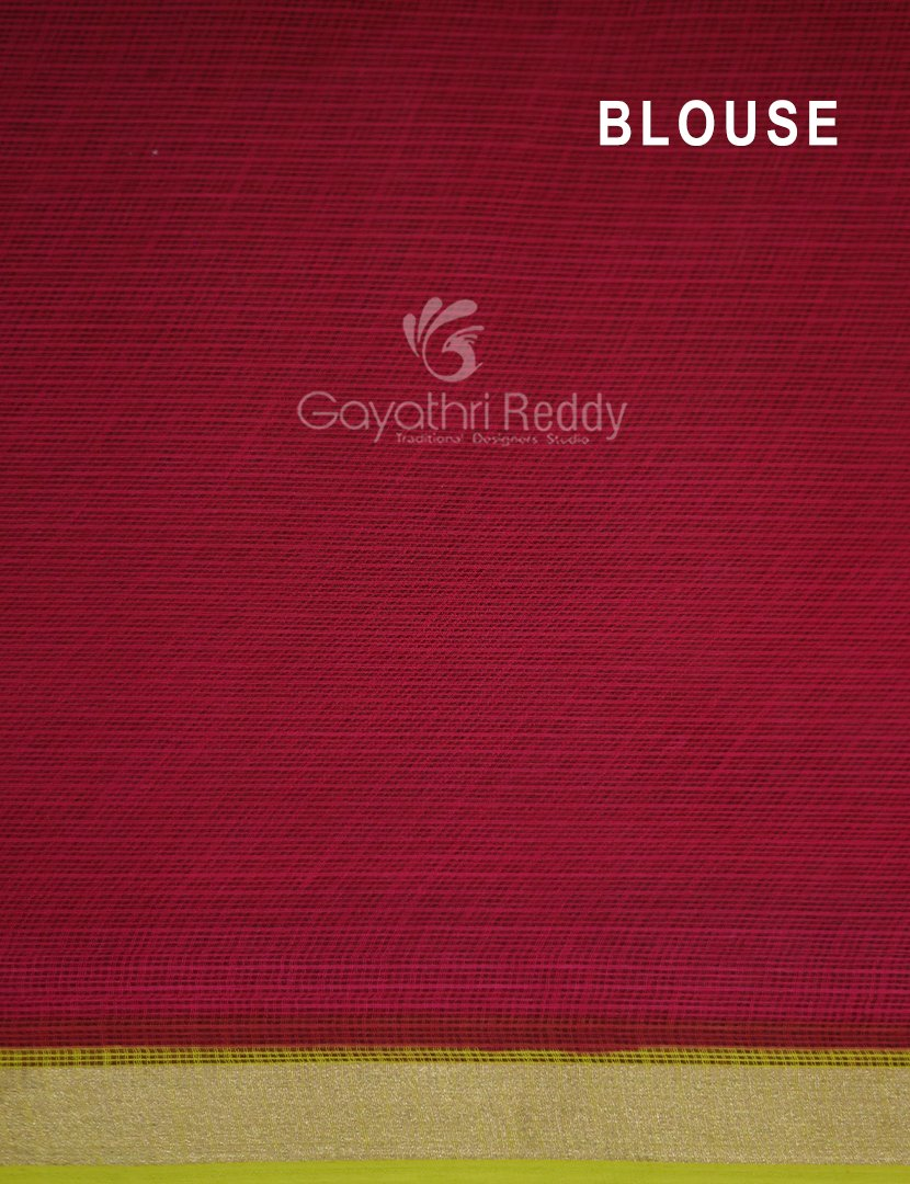Shades of Dry Mehendi With Block Design Pure Kota Cotton Saree By Gayathri Reddy Designer Studio | Swadesiicart