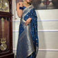 Kalini Ethnic Motifs Woven Design Zari Detailed Banarasi Saree | Swadesiicart