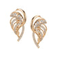 Shining Diva Gold-Polished Rose Zircon Earrings - Swadesiicart