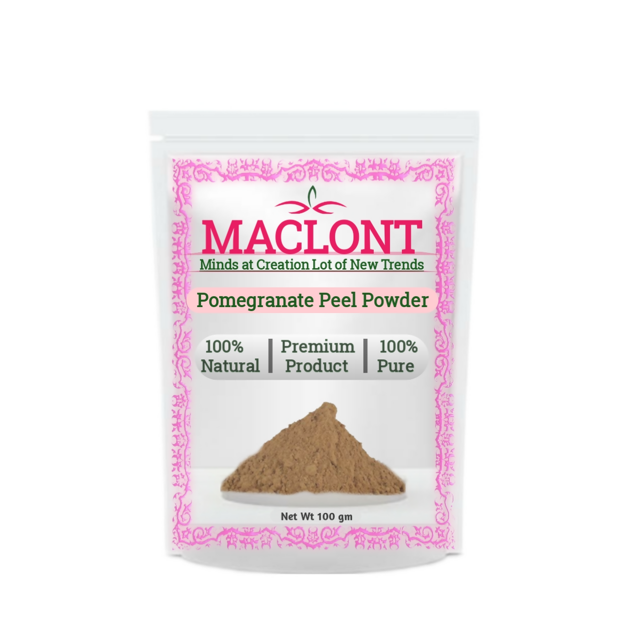 Maclont Pomegrante Peel Powder - Swadesiicart