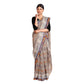 Exclusive Collection 100% Pure Cotton Beige Tant Saree With Hand Weaving Work - Swadesiicart