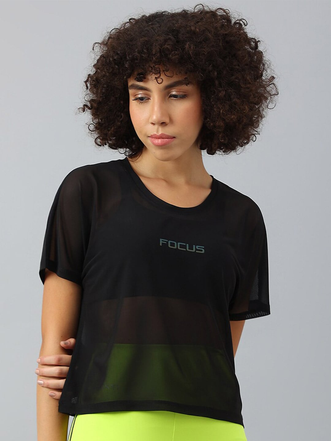 MKH Women Typography Extended Sleeves Dri-FIT Sports T-shirt - Swadesiicart
