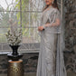 Tikhi Imli Embellished Border Sequinned Saree With Cape | Swadesiicart