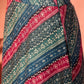 InWeave Teal Hunter Batik Floral Foil Waist Tie-Up Co Ord Set - Swadesiicart