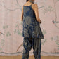 InWeave Peacock Teal Rose Leaf Strappy Set - Swadesiicart
