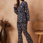 InWeave Navy Beige Co Ord Set - Swadesiicart