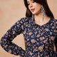 InWeave Navy Beige Co Ord Set - Swadesiicart