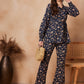 InWeave Navy Beige Co Ord Set - Swadesiicart