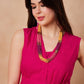InWeave Rani Pink 3 Piece Co Ord Set With Belt - Swadesiicart