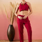 InWeave Maroon 3 Piece Co Ord Set With Belt - Swadesiicart