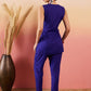 InWeave Blue 3 Piece Co Ord Set With Belt - Swadesiicart