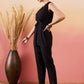 InWeave Black 3 Piece Co Ord Set With Belt - Swadesiicart