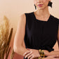 InWeave Black 3 Piece Co Ord Set With Belt - Swadesiicart