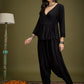 InWeave Black Angrakha Dhoti Co Ord Set - Swadesiicart