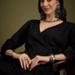 InWeave Black Angrakha Dhoti Co Ord Set - Swadesiicart