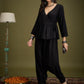 InWeave Black Angrakha Dhoti Co Ord Set - Swadesiicart