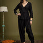 InWeave Black Angrakha Dhoti Co Ord Set - Swadesiicart