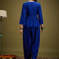 InWeave Ink Blue Angrakha Dhoti Co Ord Set - Swadesiicart
