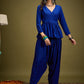 InWeave Ink Blue Angrakha Dhoti Co Ord Set - Swadesiicart