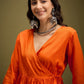 InWeave Orange Angrakha Dhoti Co Ord Set - Swadesiicart