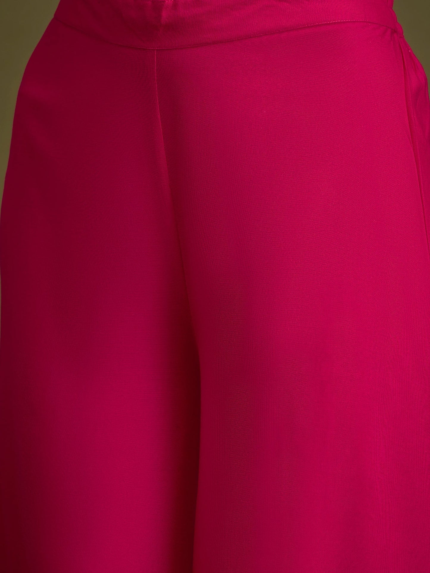 InWeave Fuchsia Angrakha Dhoti Co Ord Set - Swadesiicart
