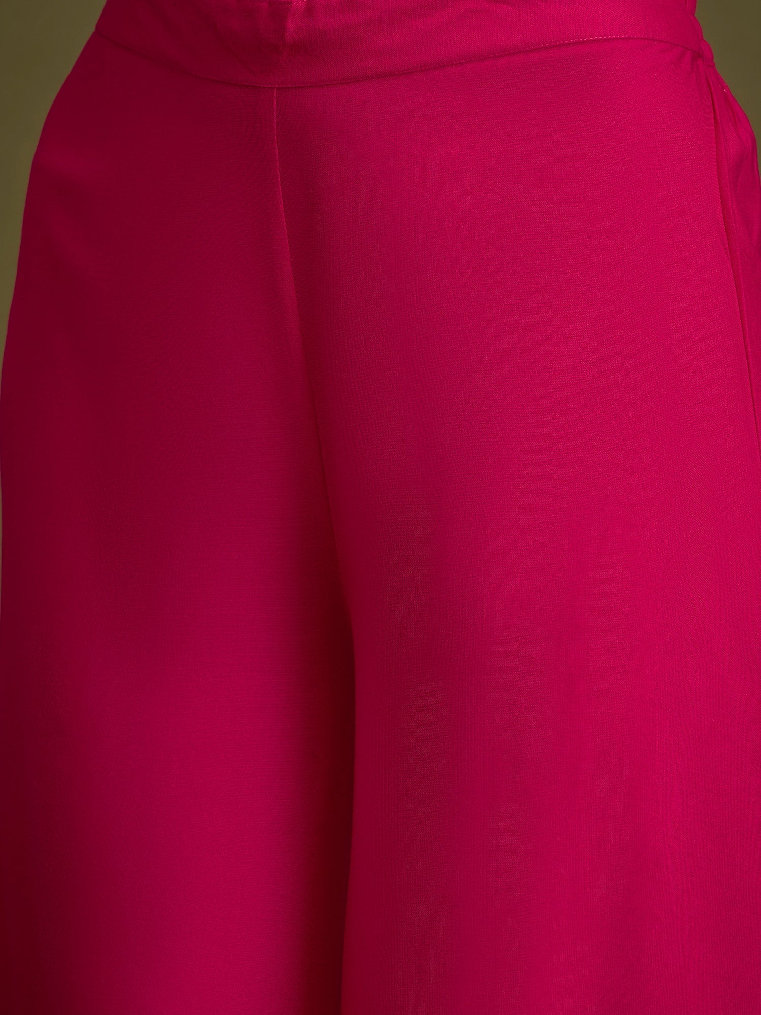 InWeave Fuchsia Angrakha Dhoti Co Ord Set - Swadesiicart