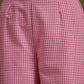 InWeave Pink Small Check Strappy Co Ord Set - Swadesiicart