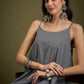 InWeave Black Small Check Strappy Co Ord Set - Swadesiicart