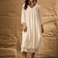 InWeave White Flared Kurta Palazzo Set - Swadesiicart