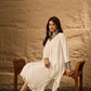 InWeave White Flared Kurta Palazzo Set - Swadesiicart