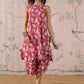 InWeave Punch Pink Beige Kurta Set - Swadesiicart