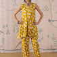 InWeave Honey Yellow Beige Slit Kurta Set - Swadesiicart